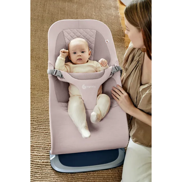 [1 Yr Local Warranty] Ergobaby Evolve 3 In1 Bouncer - Blush Pink