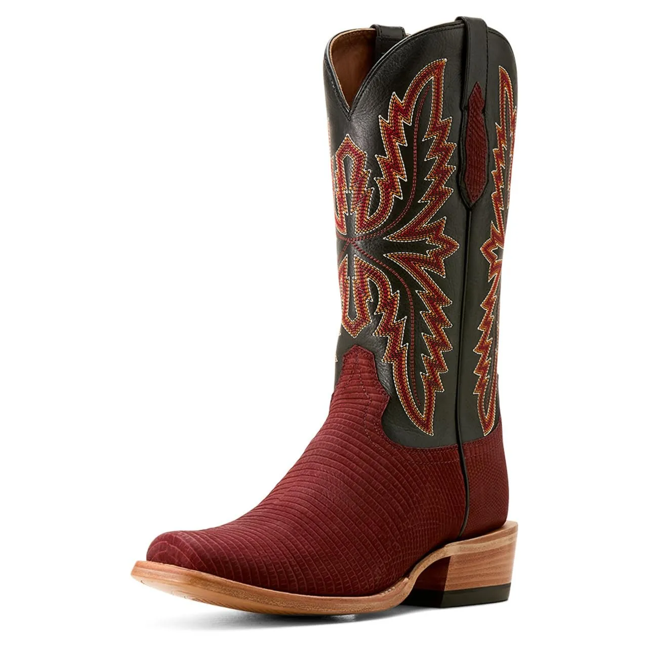 Ariat Men's Futurity Relentless Golde Rush Cowboy Boot Western, Red Lizard/Midnight Black