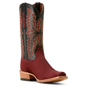 Ariat Men's Futurity Relentless Golde Rush Cowboy Boot Western, Red Lizard/Midnight Black