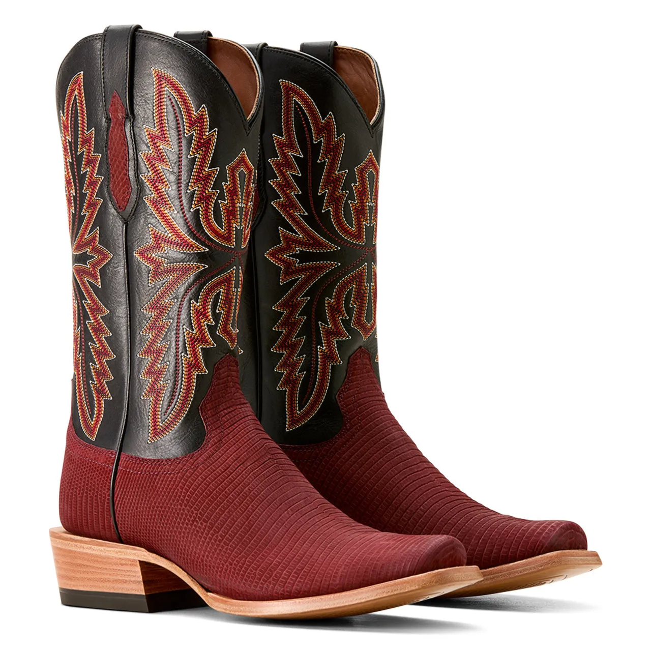 Ariat Men's Futurity Relentless Golde Rush Cowboy Boot Western, Red Lizard/Midnight Black