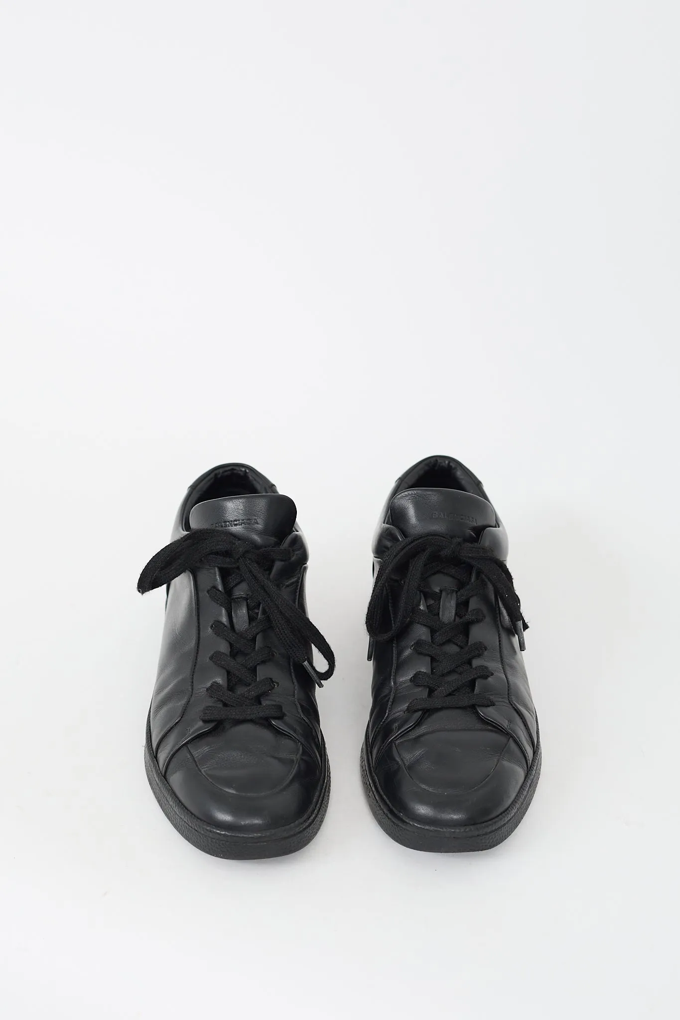 Black Leather Urban Low Top Sneaker