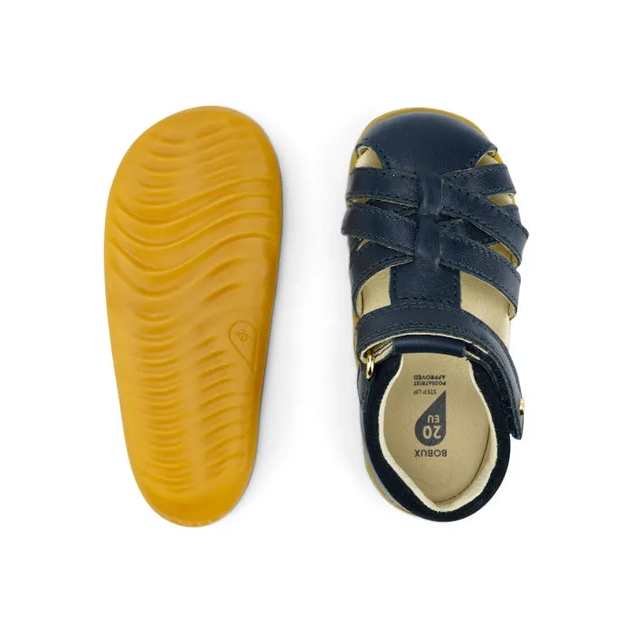 Bobux Step Ups Cross  Jump Navy Closed Toe Sandal unisex