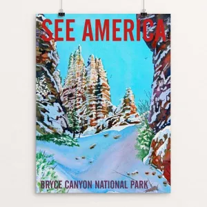 Bryce Canyon National Park-Snow in March by Bruce and Scott Sink