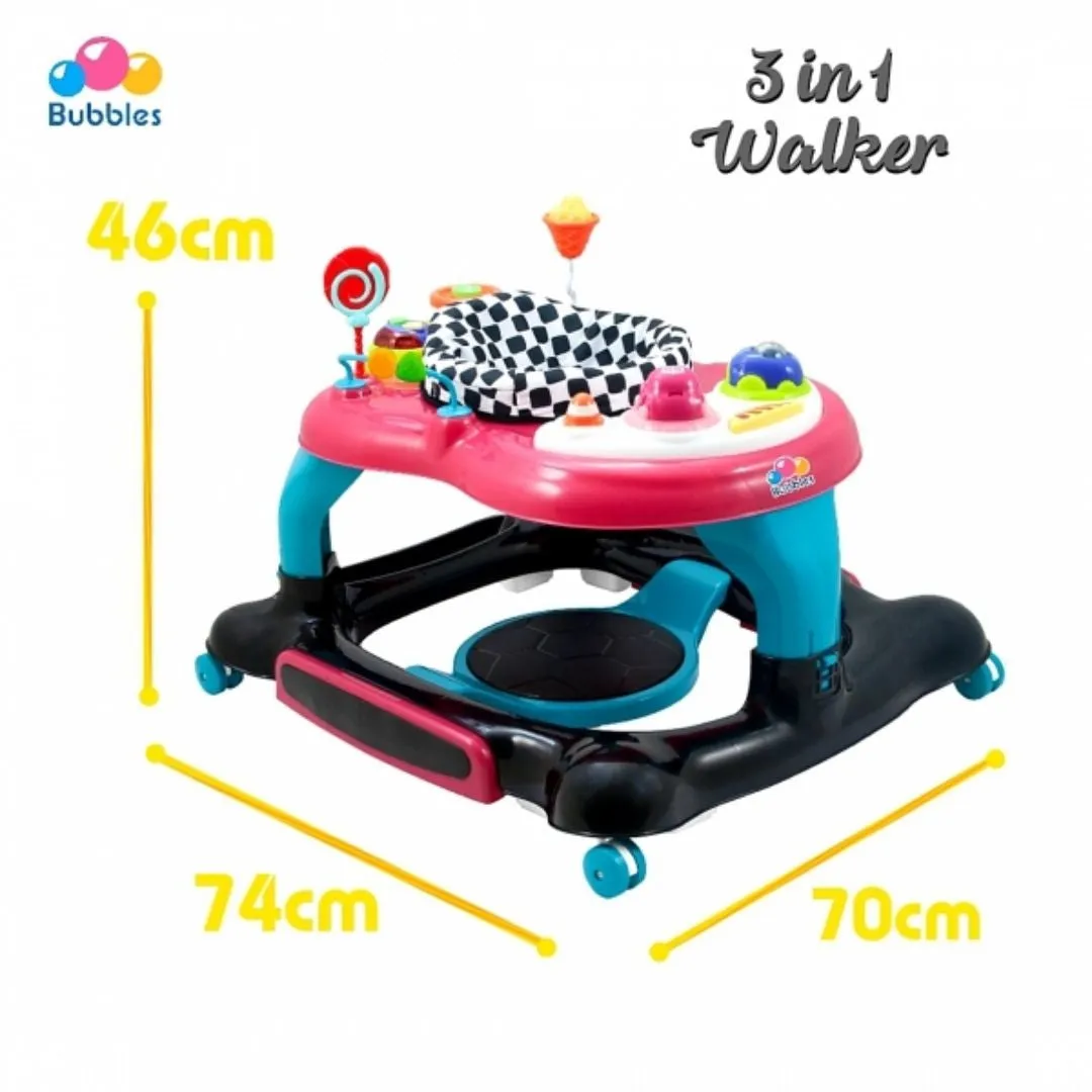 Bubbles 3 in 1 Baby Walker