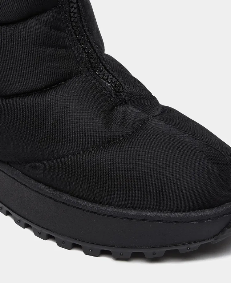 D.A.T.E Astra Black Nylon Midi Boot