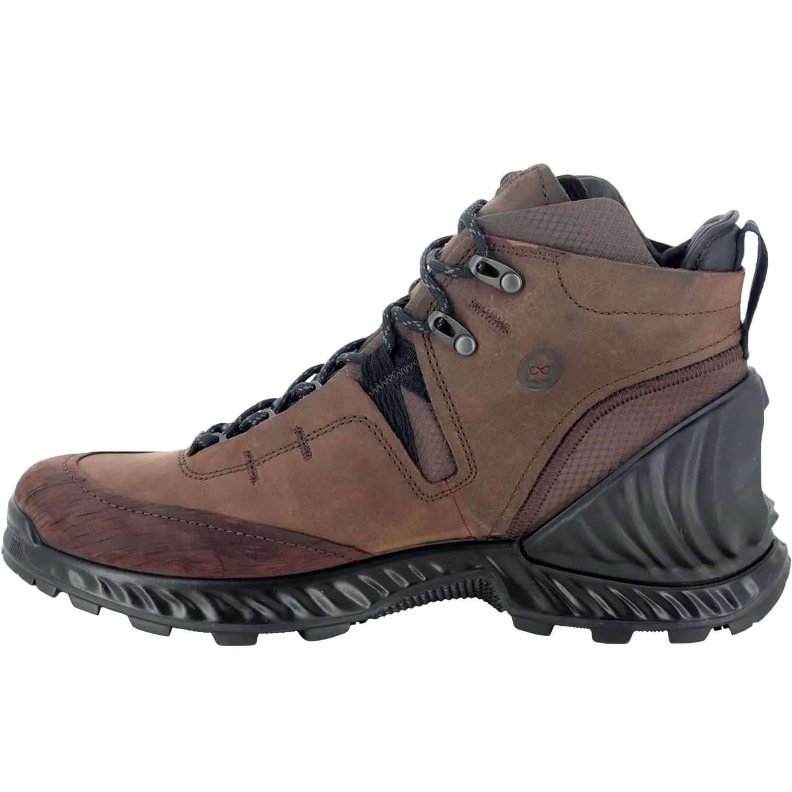 ECCO Mens Exohike Gore-Tex Leather Hiking Boots - Mocha