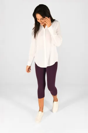 Everyday Cropped Leggings - Acai Purple