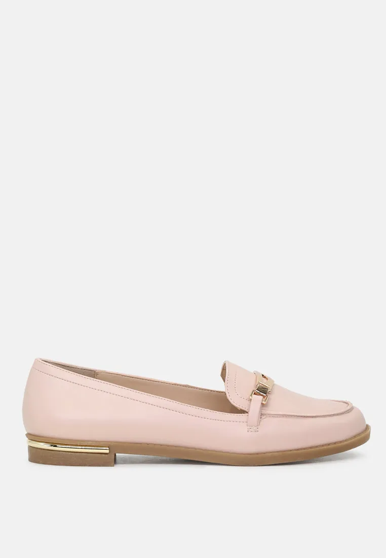 Faux Leather Formal Loafers