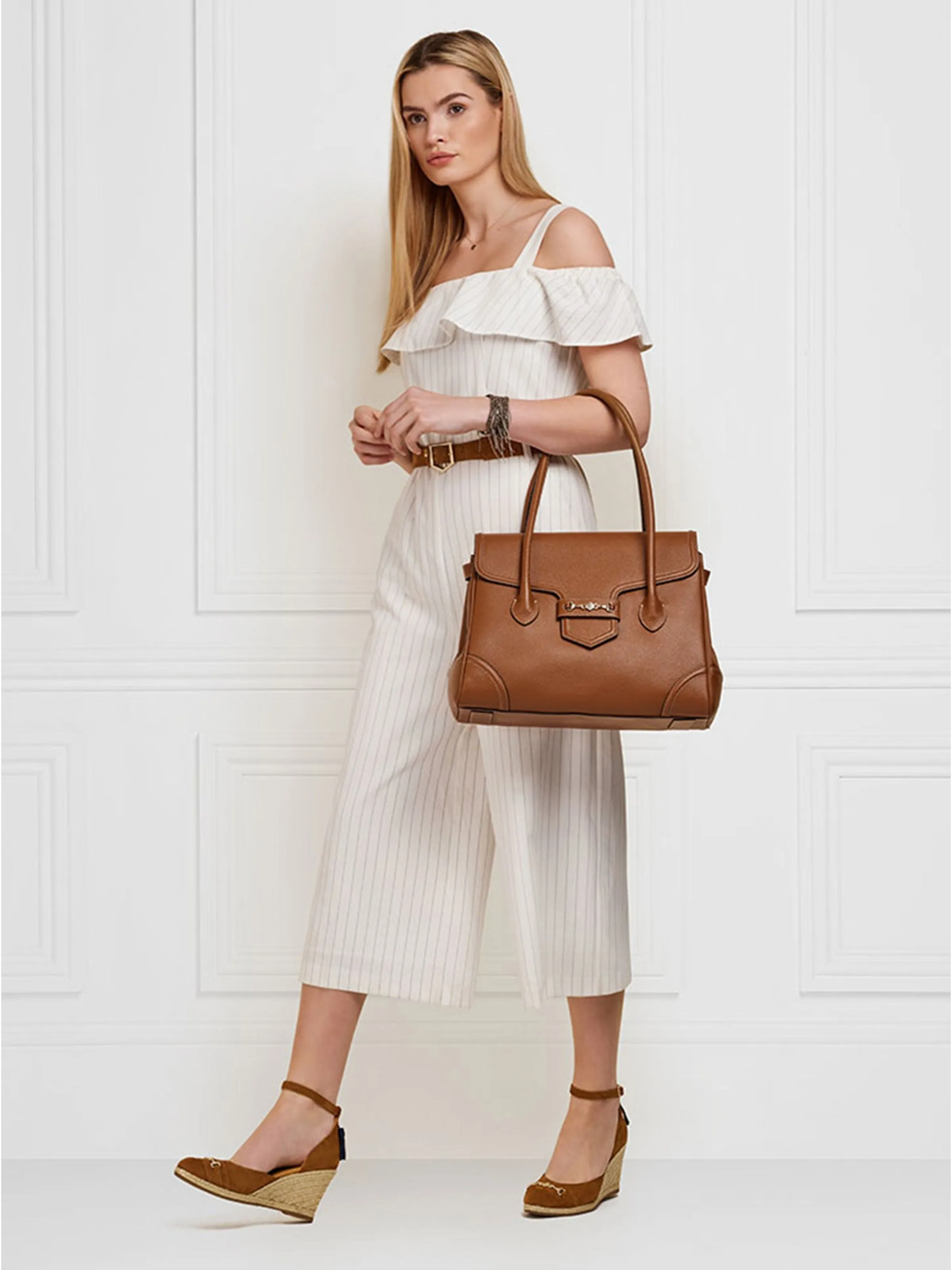 Fitzwilliam Tote  - Pebbled Tan Leather