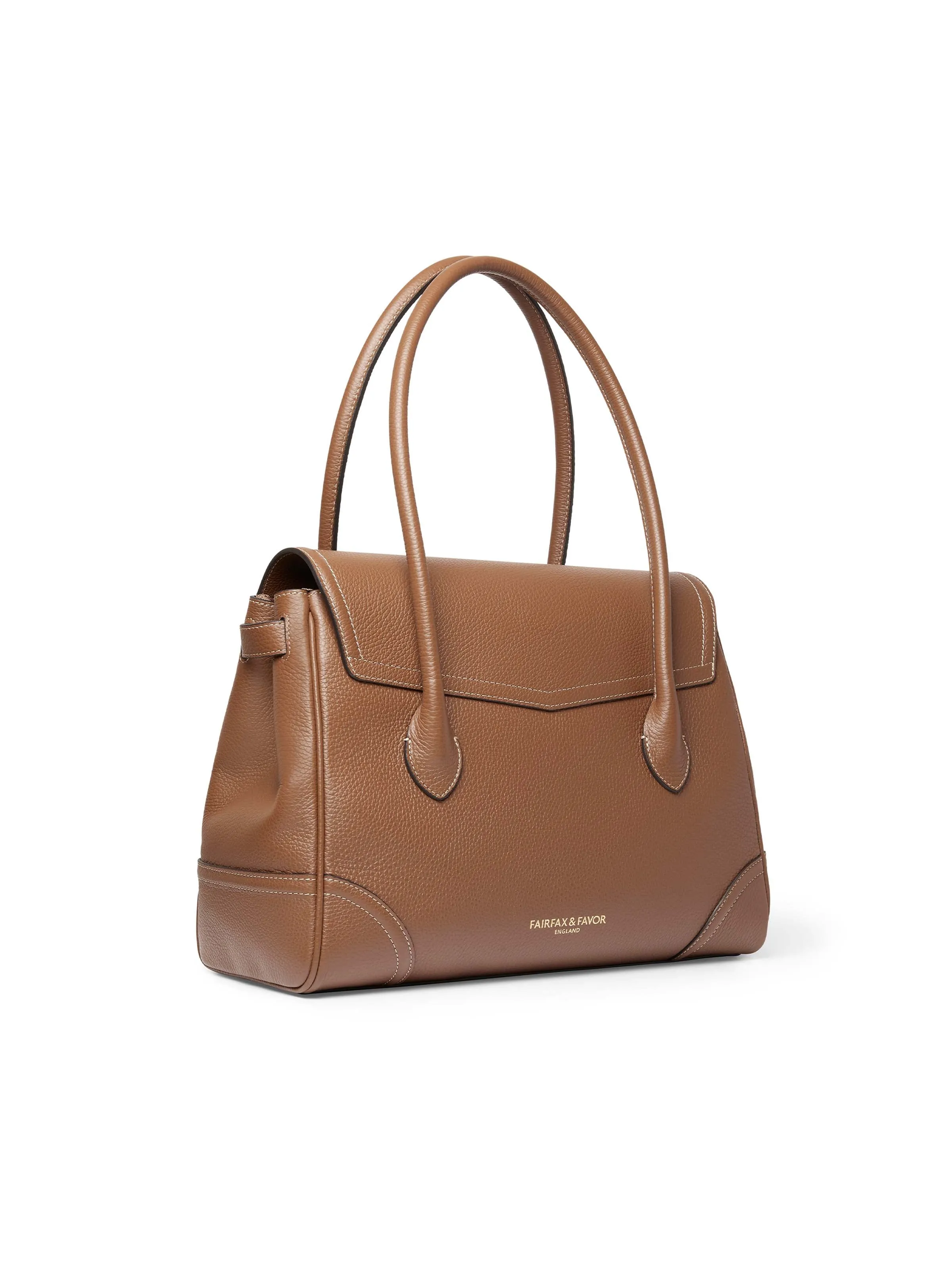 Fitzwilliam Tote  - Pebbled Tan Leather