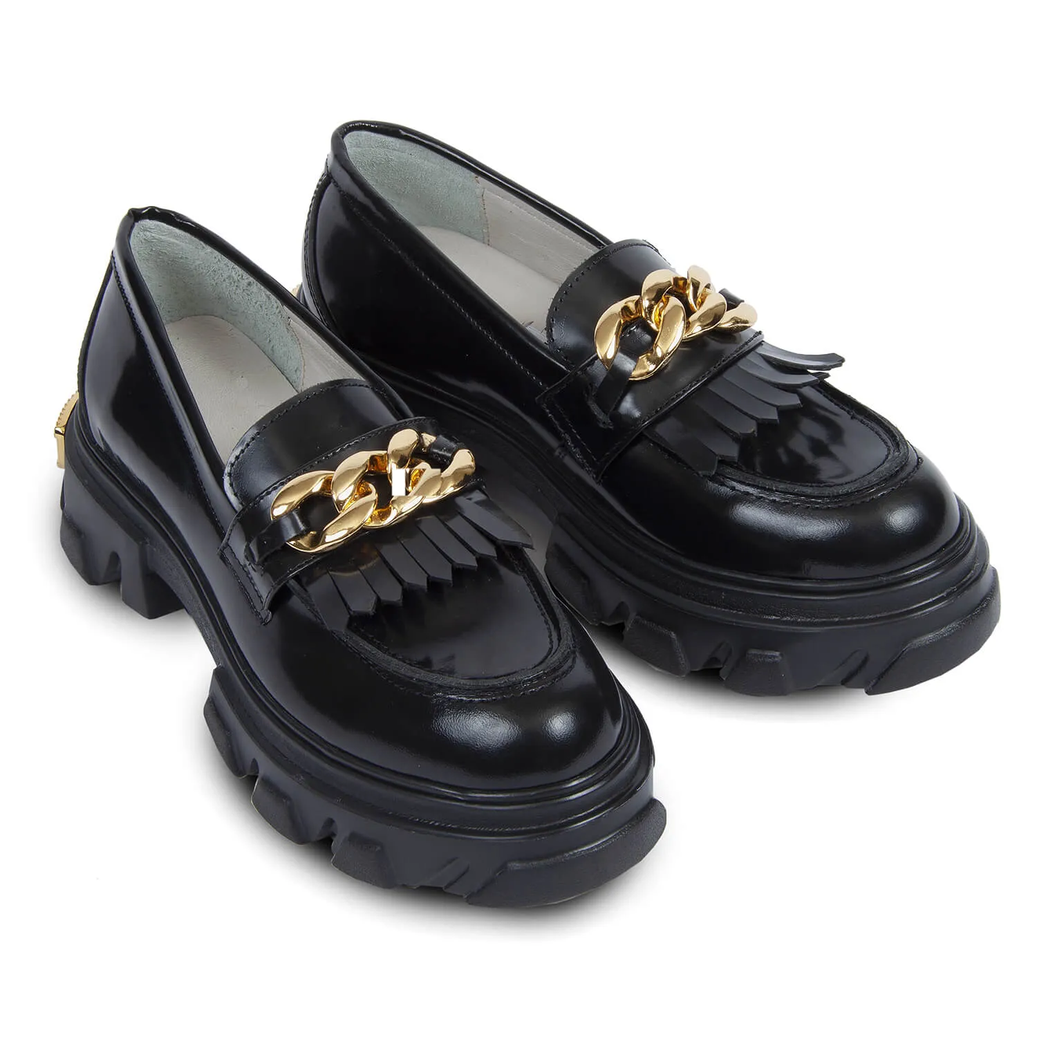 GOLD CHAIN LOAFER