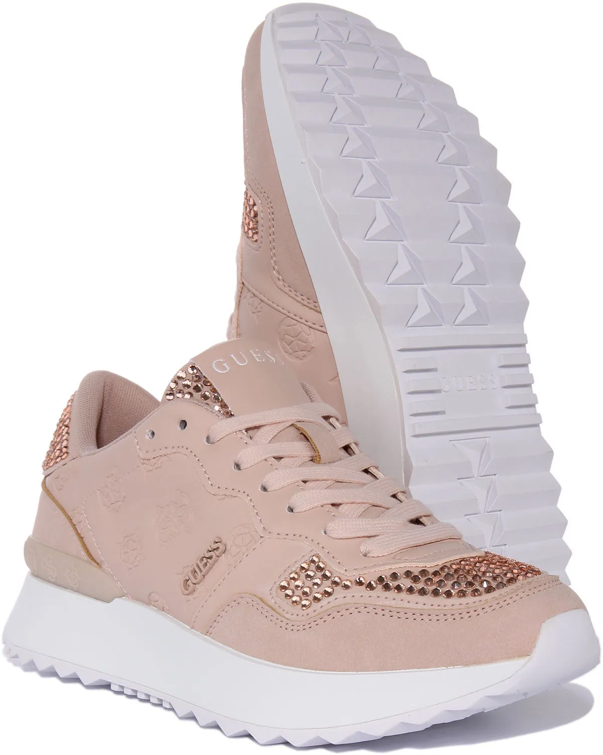 Guess Vinna Trainer In Rose For Women