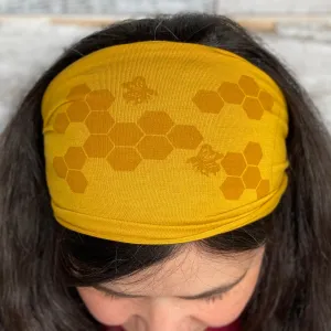 Honeycomb Bee Headband - Yellow