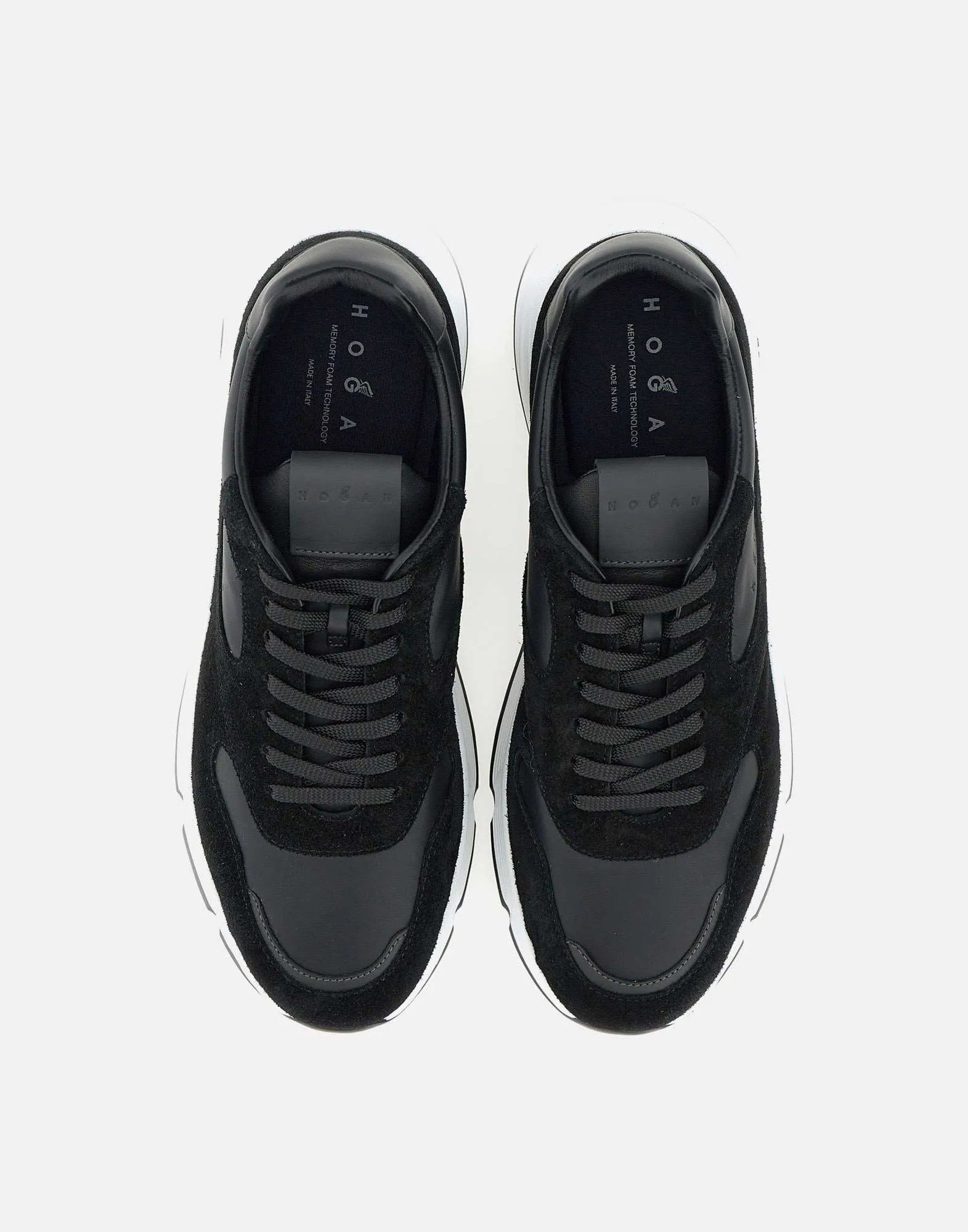 Hyperlight Black Suede Leather Sneakers