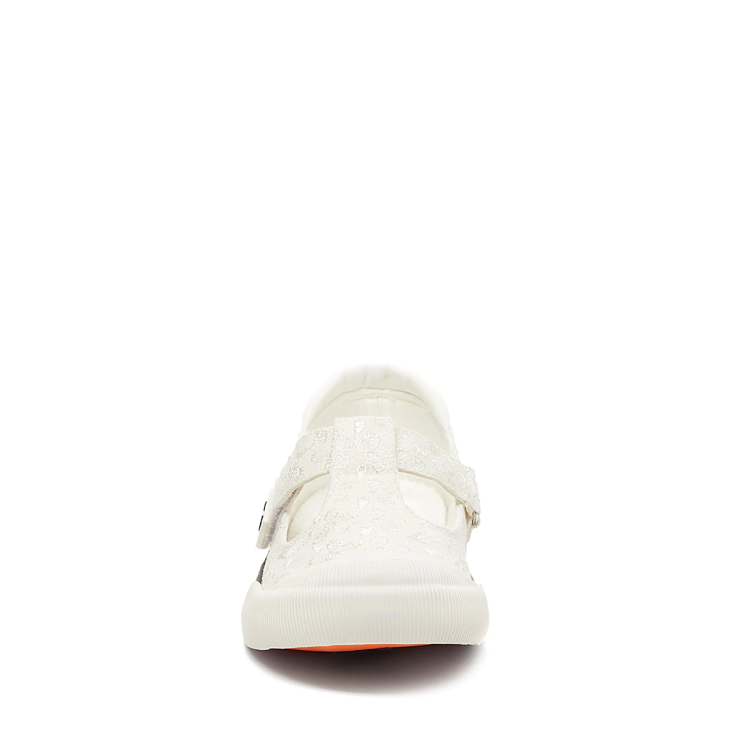 Jazzin J-Bar White Eyelet Trainers