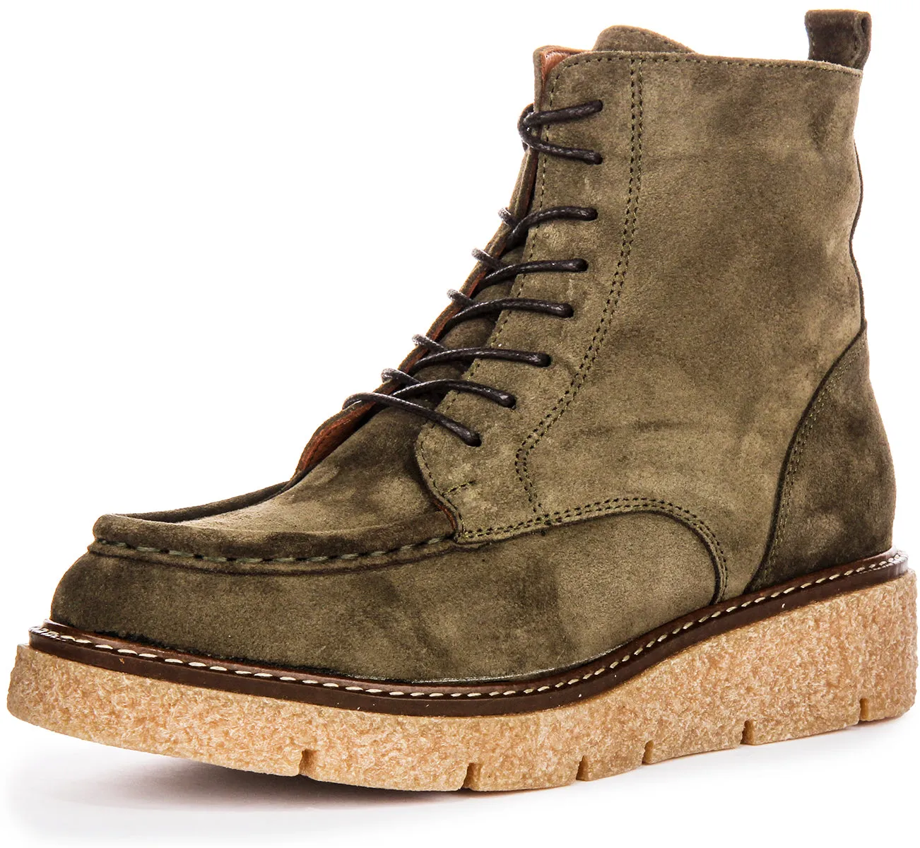 Justinreess England Alani In Olive Green For Women