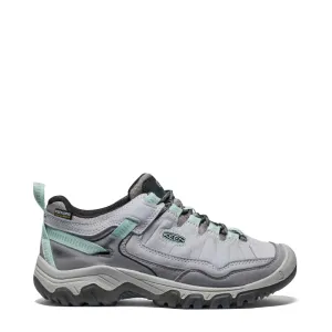 KEEN Women's Targhee IV Waterproof Hiking Shoe in Alloy/Granite Green