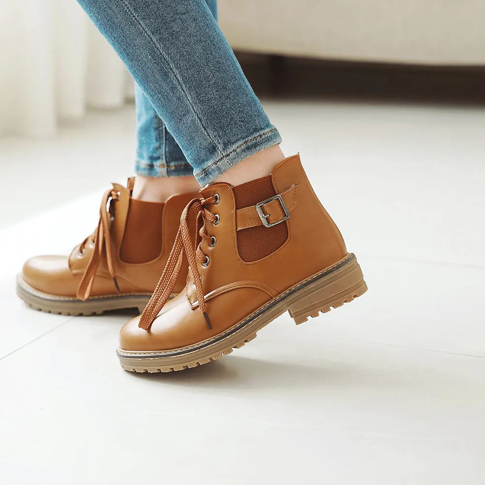 Lace Up Ankle Martin Boots