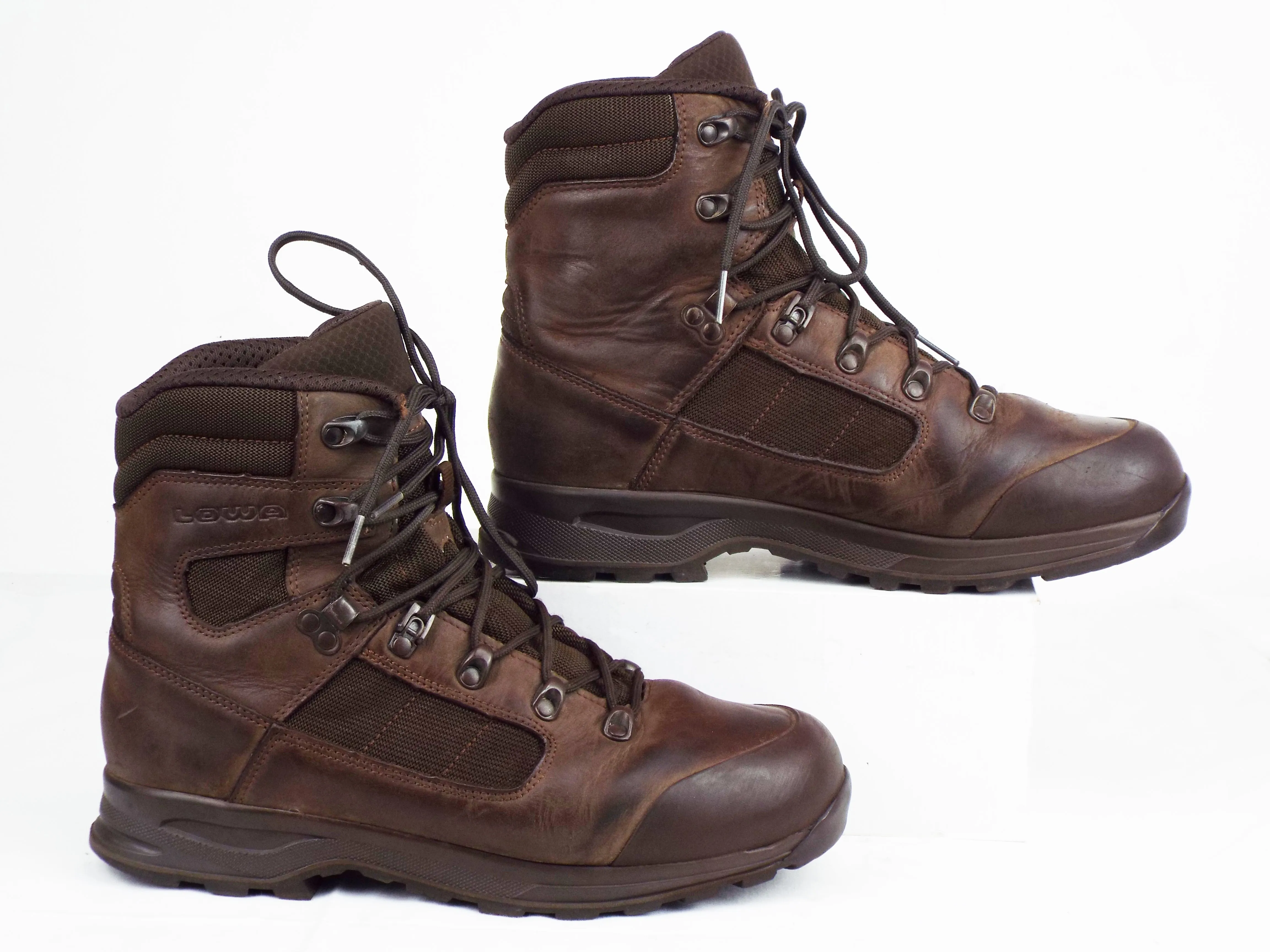 Lowa "Elite Evo" - Brown Leather Combat Boots w/Cordura - Grade 1