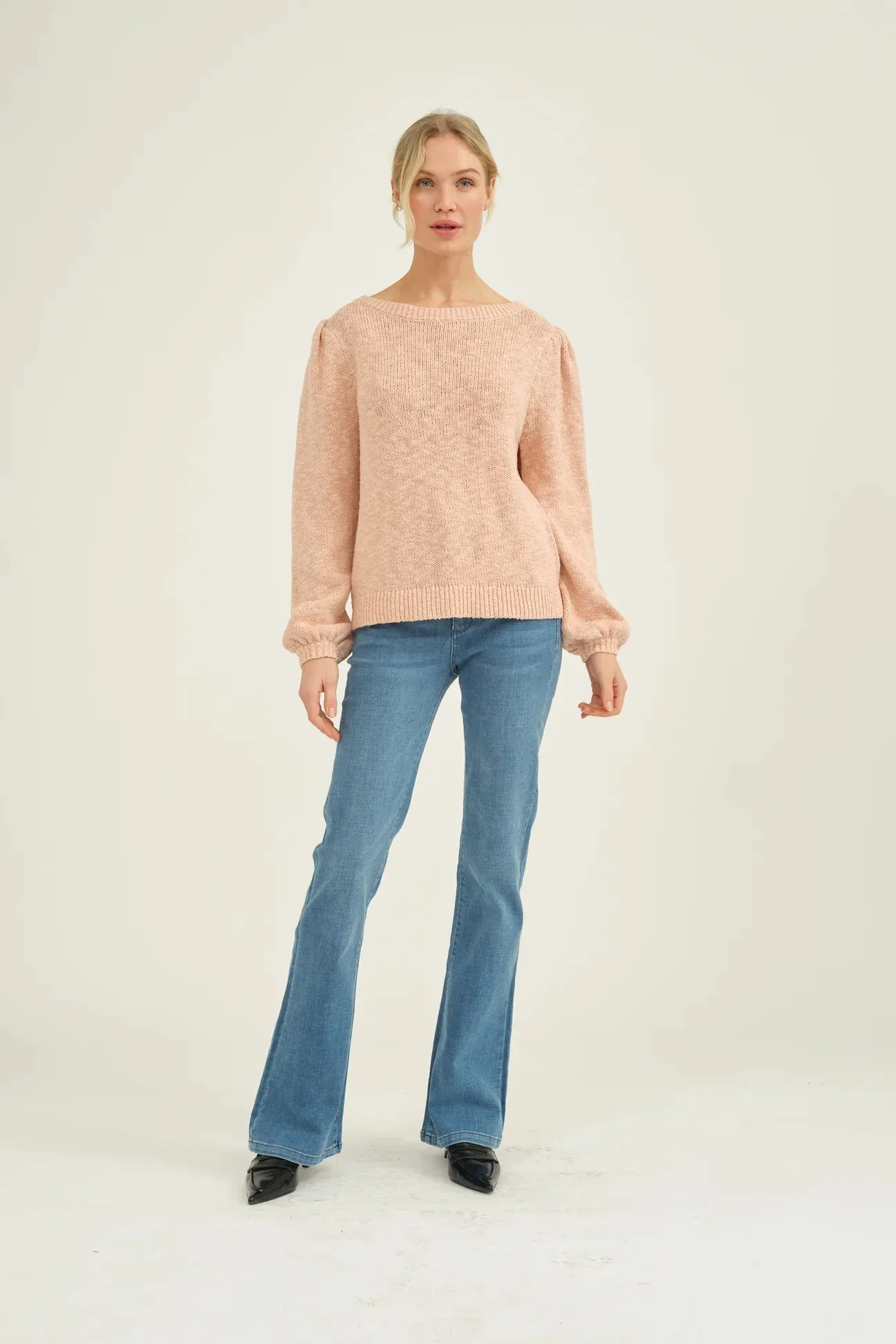 May Boatneck Knit English Rose