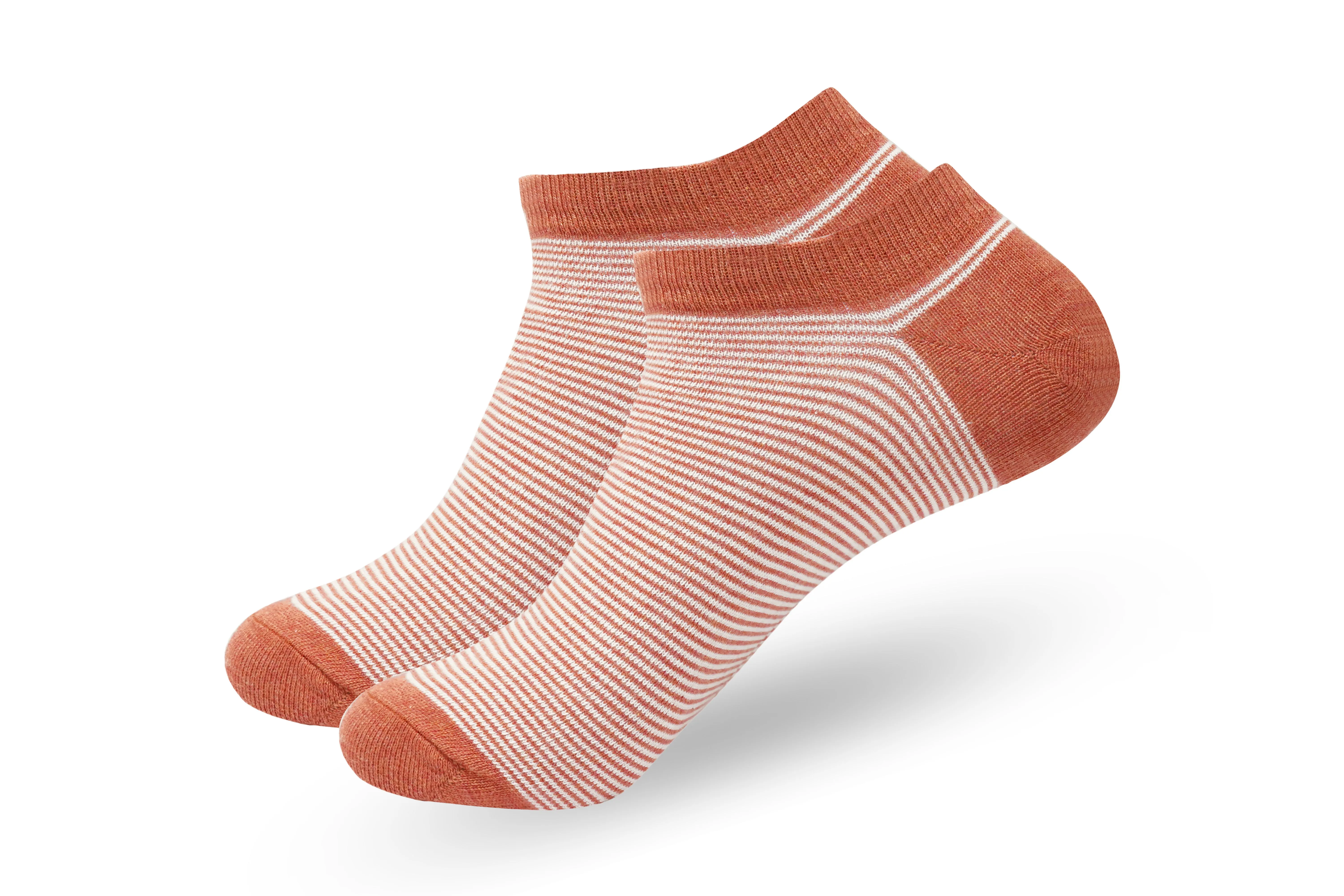 Men Striped Lowcut Ankle socks- Multicolor (6 Pair)