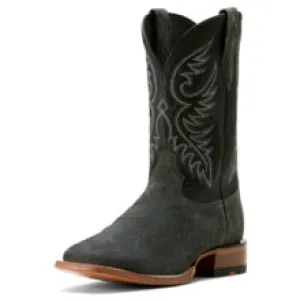 Men's Ariat TEKSTEP Wiley Black/Grey Elephant Print Western Boot - 10053632