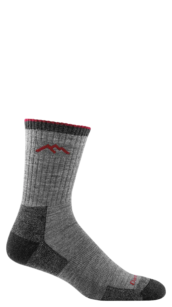 Men's Hiker Micro Crew Midweight Hiking Sock - Charcoal