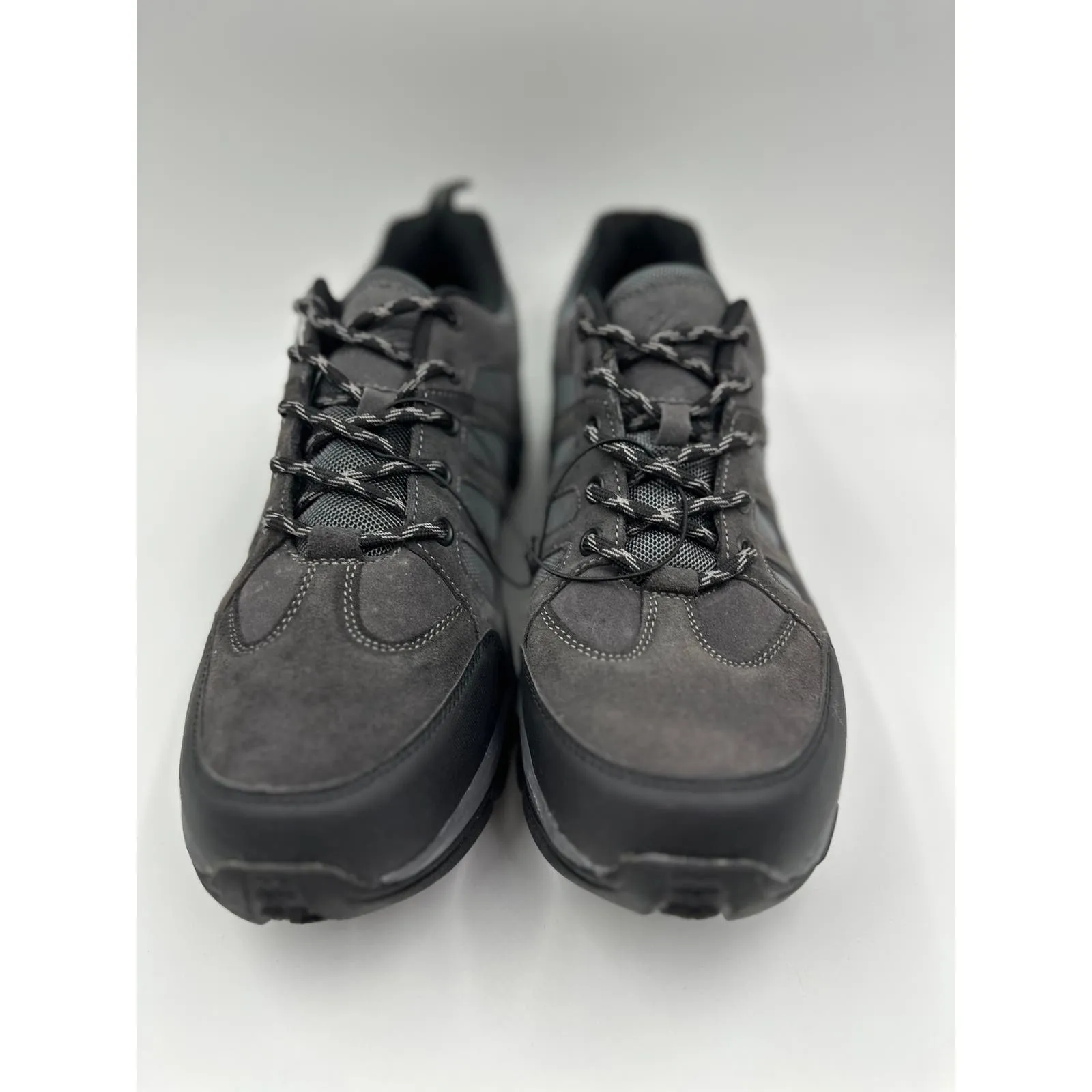 Men's Size 13, Gray Sneaker Hikers, with Suede Details