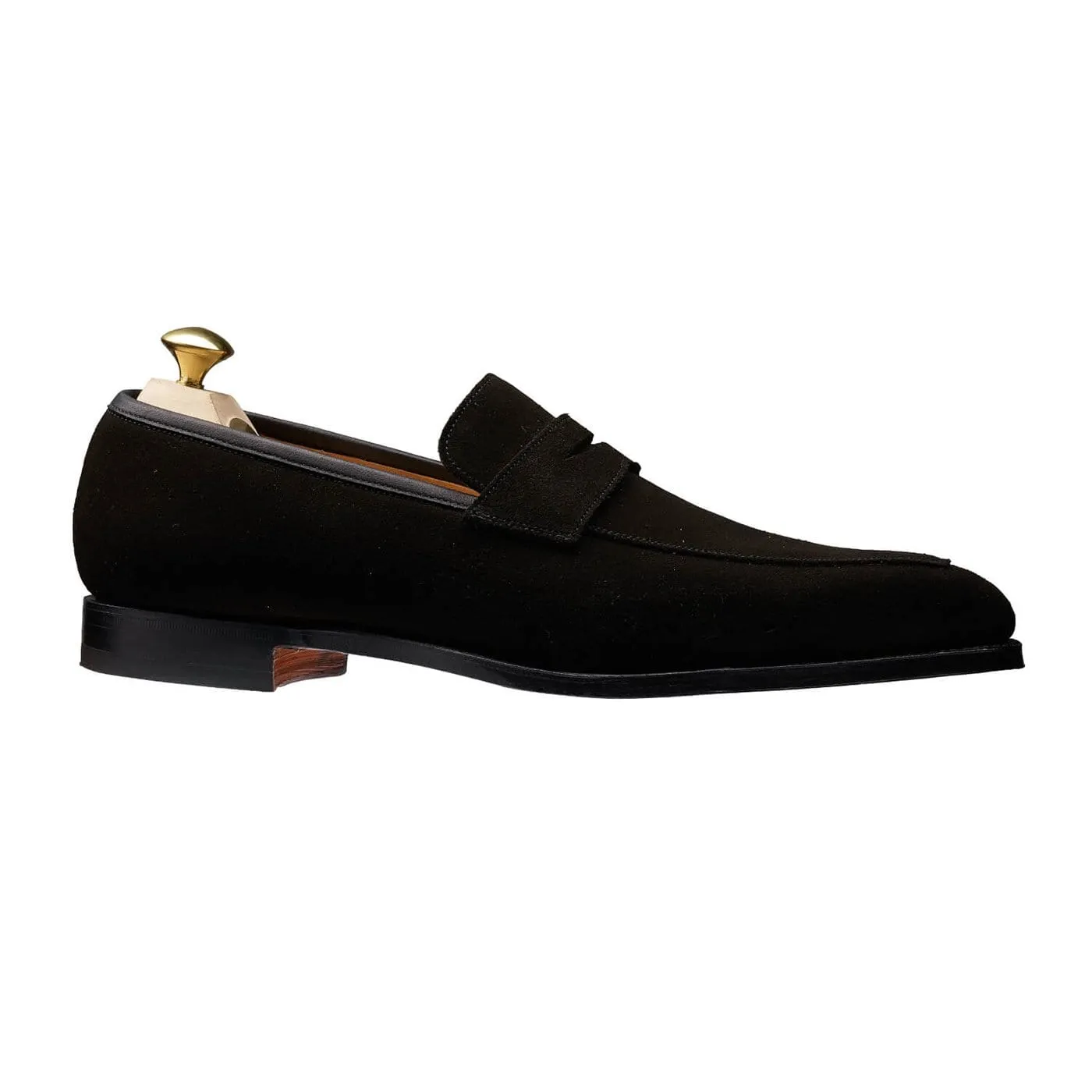 Merton Black Calf Suede