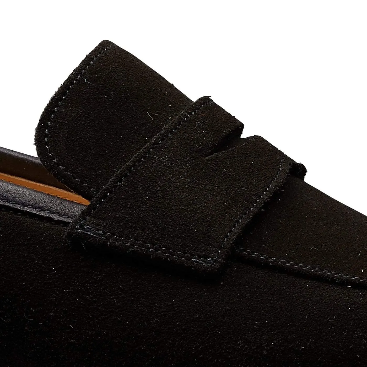 Merton Black Calf Suede