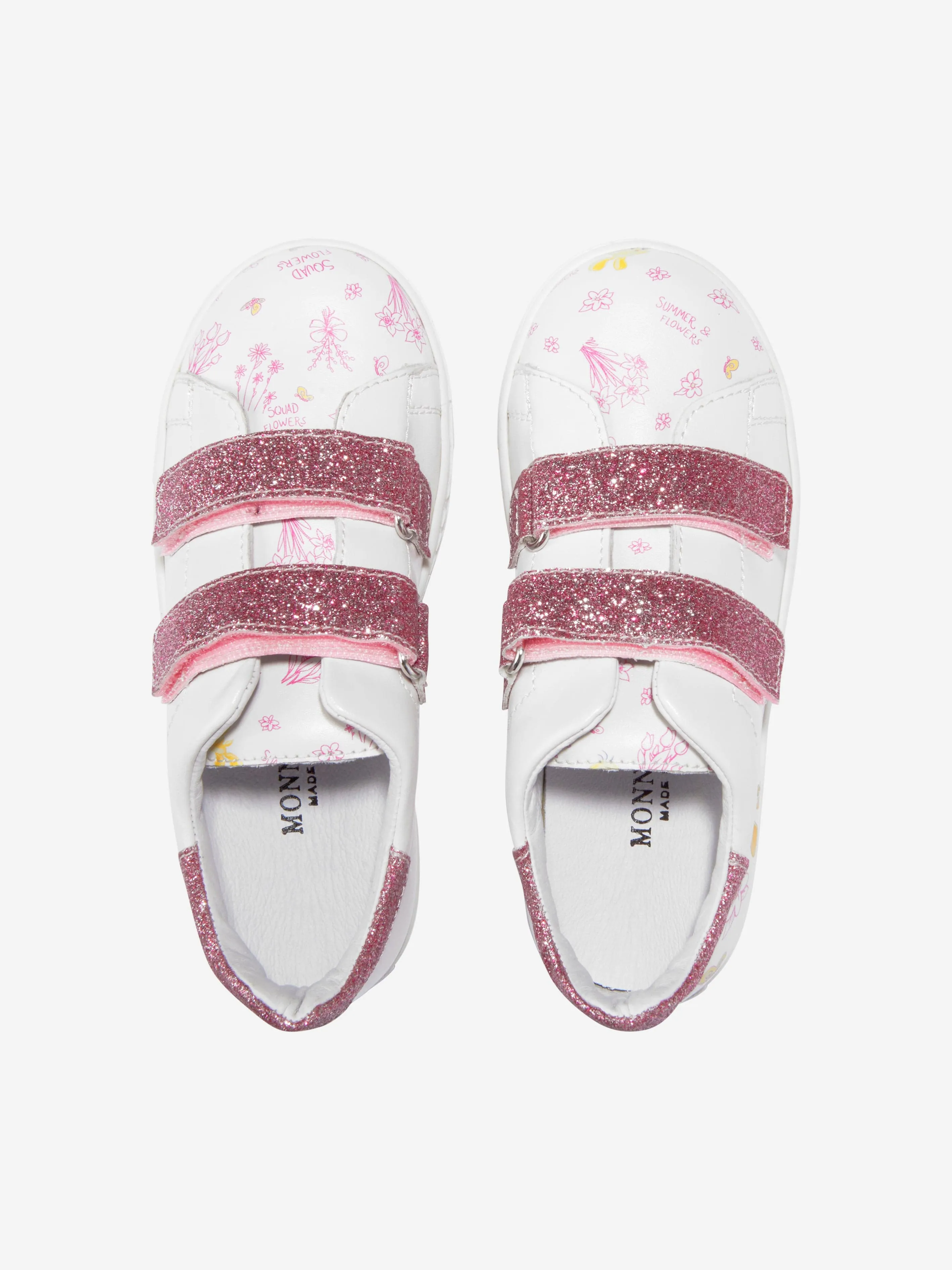 Monnalisa Girls Faux Leather And Glitter Tweety Trainers