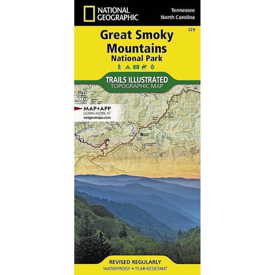 National Geographic Trails Illustrated Great Smoky Mountains National Park Map