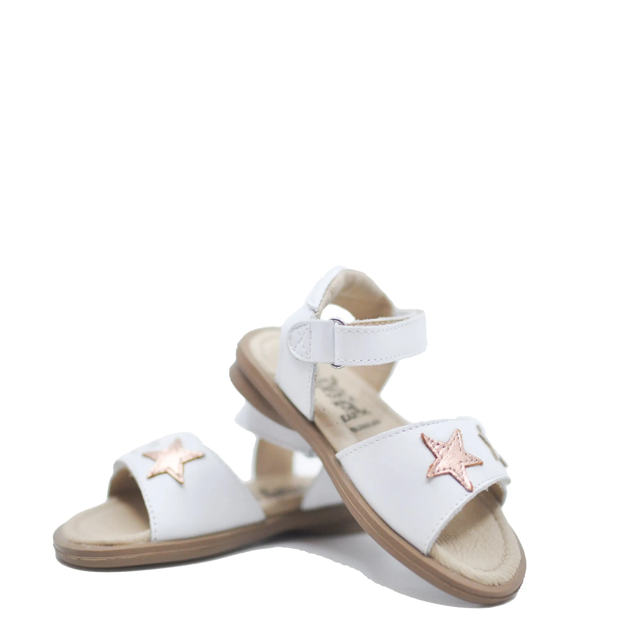 Old Soles White Star Velcro Sandal