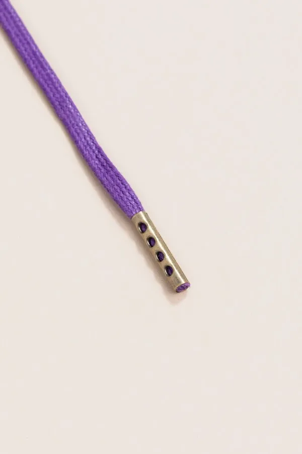 Purple | 4 mm Round Waxed Shoelaces