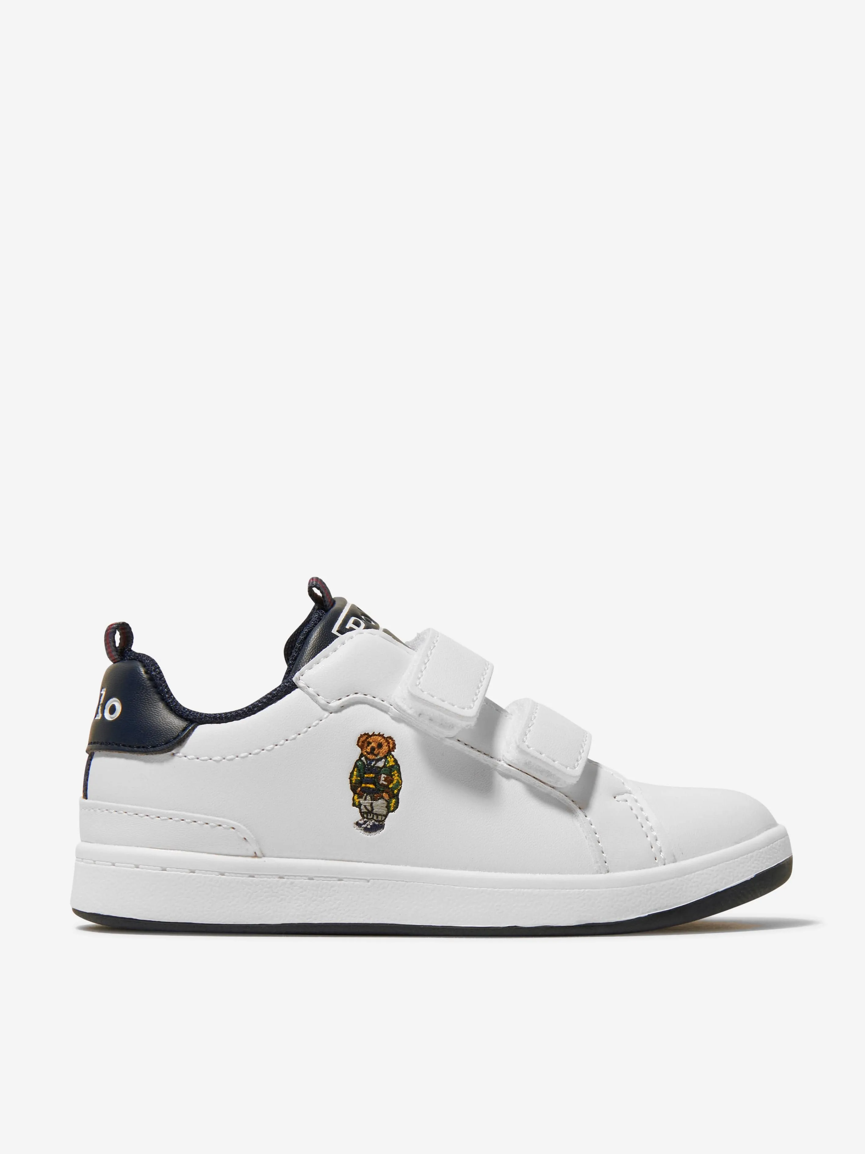 Ralph Lauren Kids Heritage Court Bear EZ Trainers