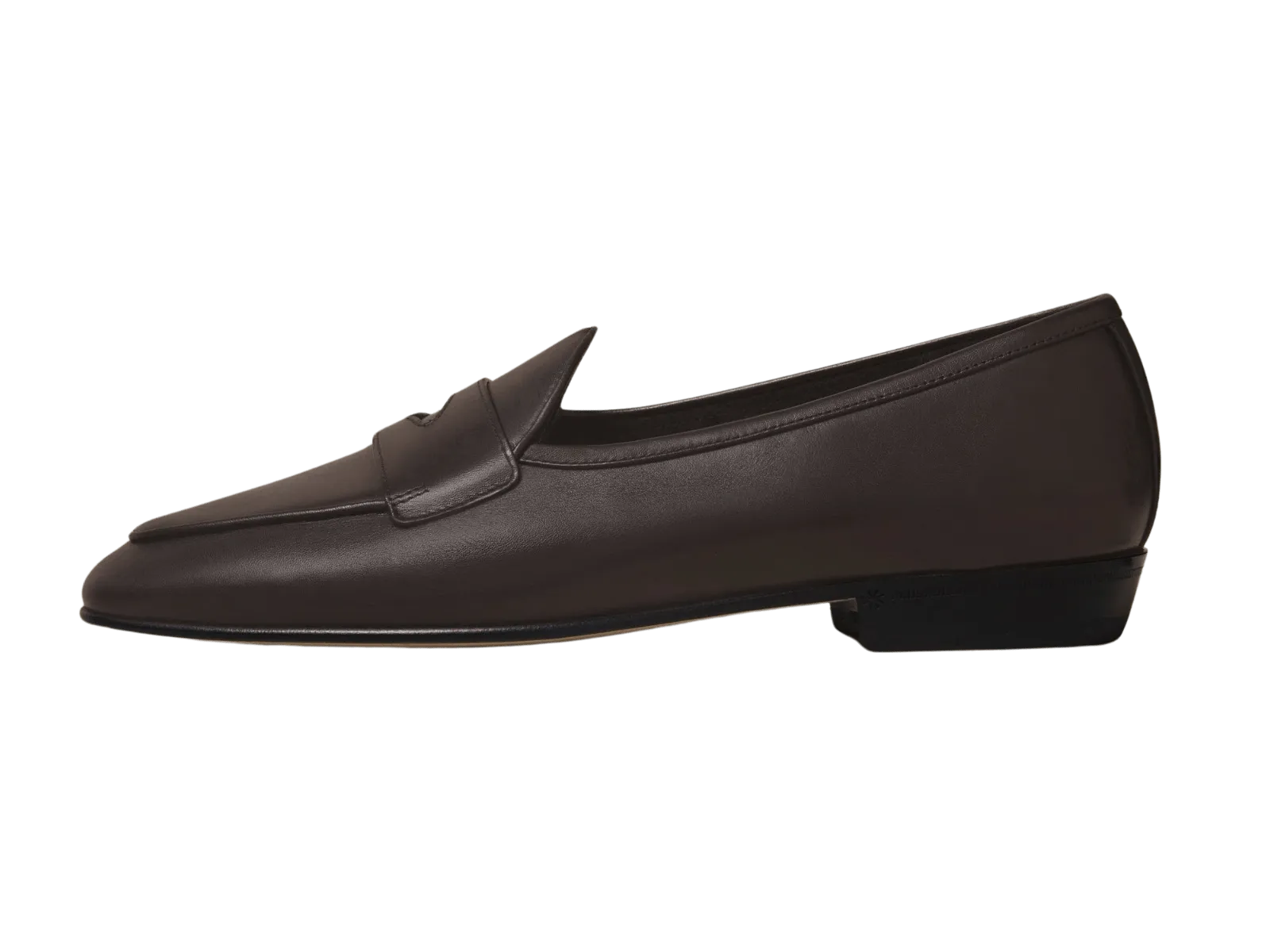 Sagan Classic Ginkgo Loafers in Dark Brown Drape Calf