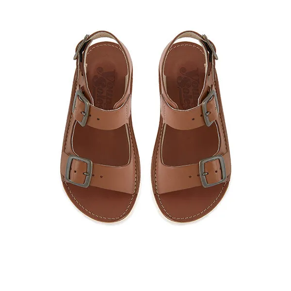 Spike Kids Sandal Chestnut Brown Leather