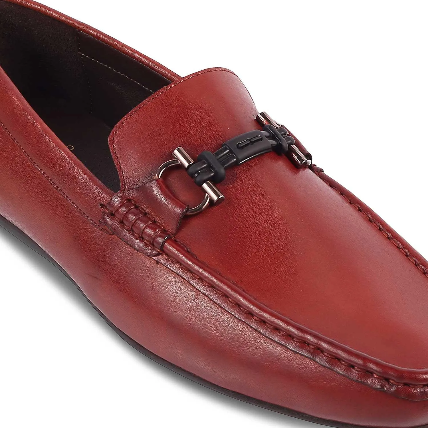 The Proter Wine Men's Leather Driving Loafers Tresmode