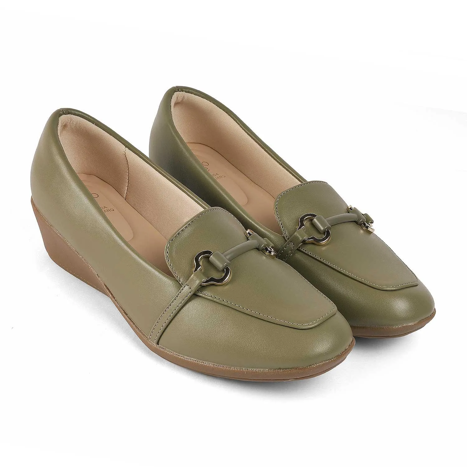 Tresmode Trevy Green Women's Casual Sole Loafers