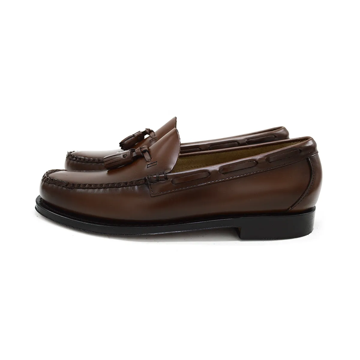 Weejuns Larkin Tassel Loafers Brown Leather