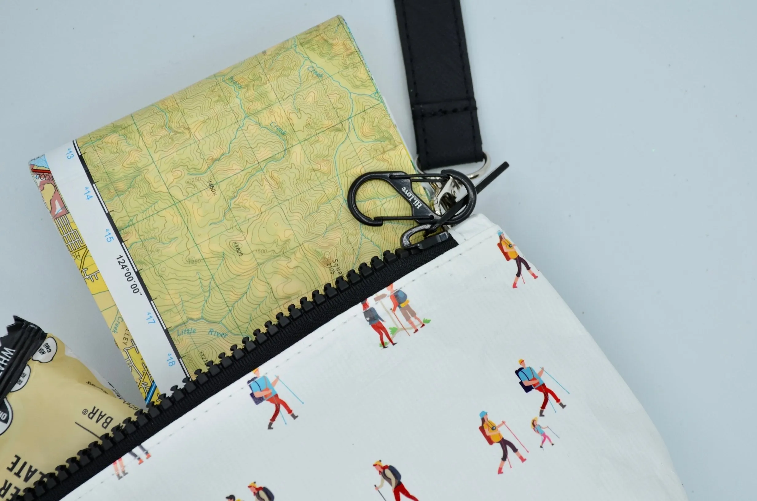 Zip Wristlet in Day Hikers Pattern